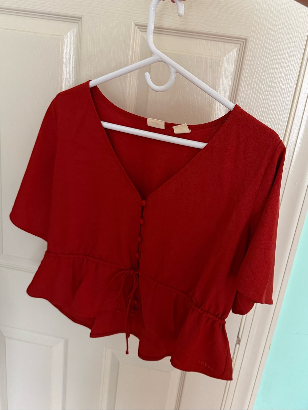 Red Levi’s Top